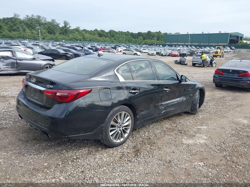 Vin: jn1ev7ar1jm610192, lot: 46743762, infiniti q50 3.0t luxe 20184