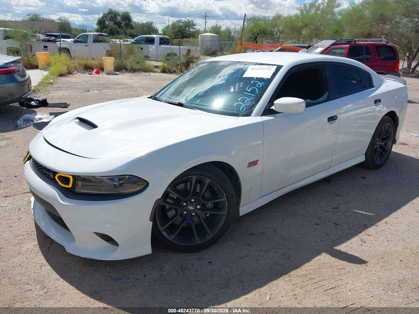 Vin: 2c3cdxgj3nh221527, lot: 46743764, dodge charger scat pack 20222
