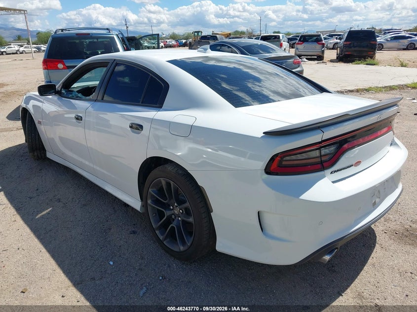 Vin: 2c3cdxgj3nh221527, lot: 46743764, dodge charger scat pack 20223