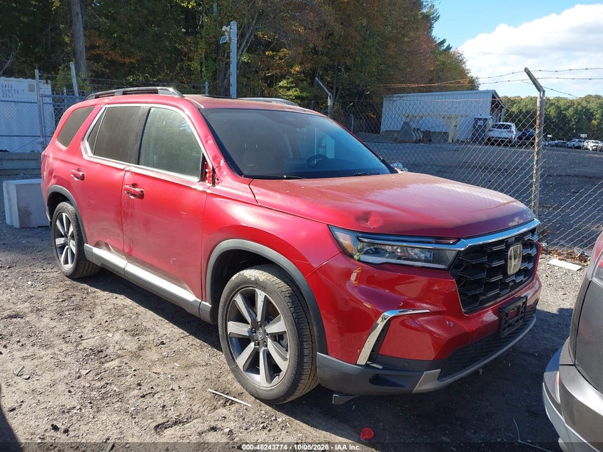 Vin: 5fnyg1h76sb142055, lot: 46743768, honda pilot touring 20251