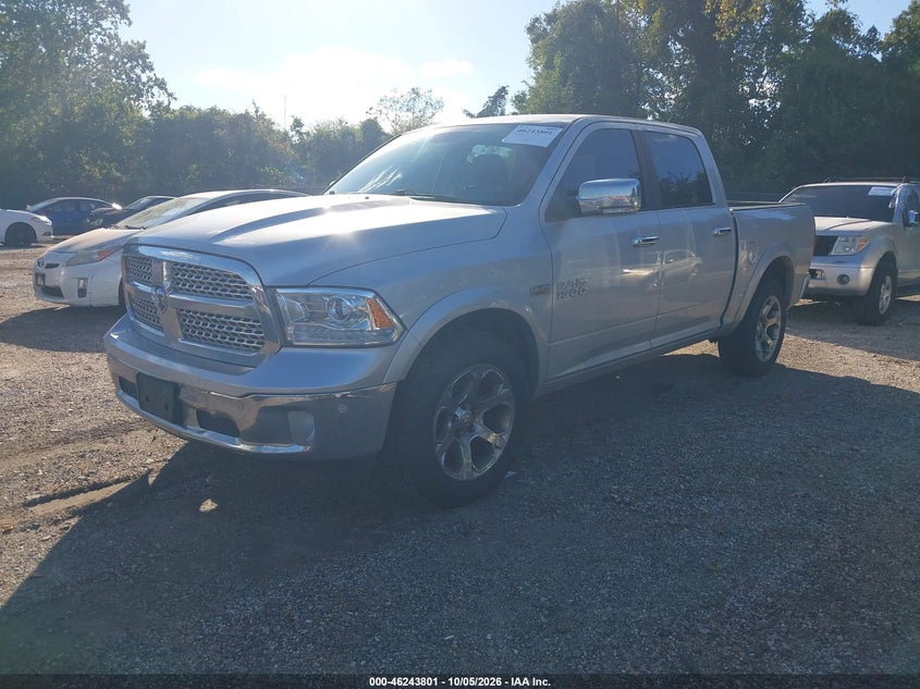 Vin: 1c6rr7ntxhs817671, lot: 46743795, ram 1500 laramie  4x4 5'7 box 20172