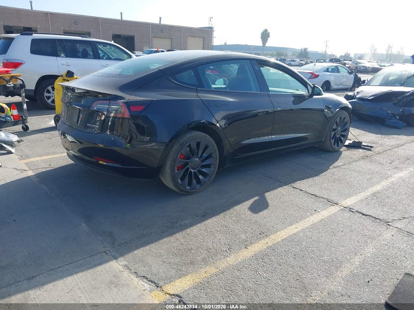 Vin: 5yj3e1ec5pf467613, lot: 46743828, tesla model 3 performance dual motor all-wheel drive 20234