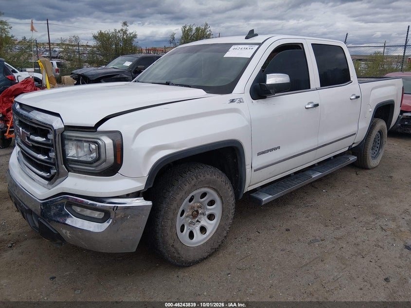Vin: 3gtu2nec3hg414747, lot: 46743833, gmc sierra 1500 slt 20172