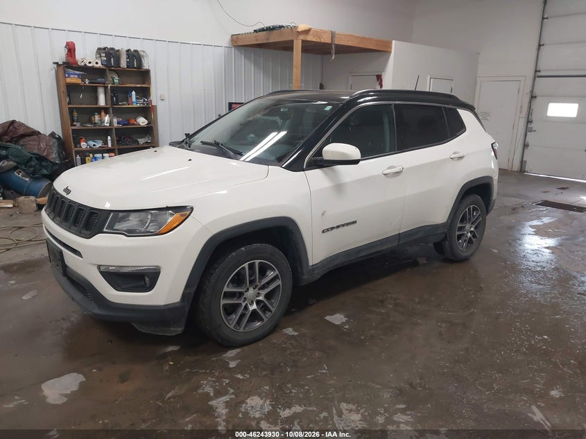 Vin: 3c4njdbb8jt103485, lot: 46743924, jeep compass latitude 4x4 20182