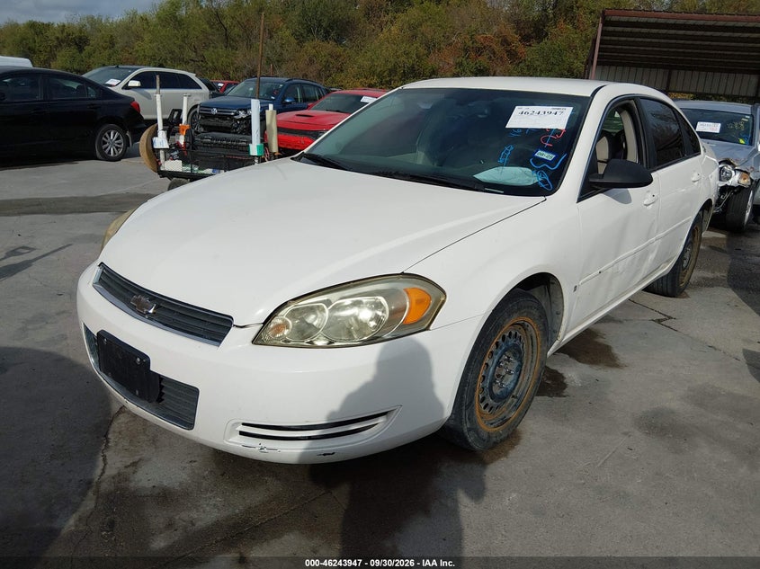 2008 Chevrolet Impala Ls, Обычный износ, IAAI, VIN 2G1WB58N389195278 — фото 2