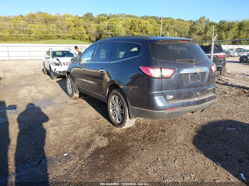 Vin: 1gnkrgkd7fj108293, lot: 46743947, chevrolet traverse 1lt 20153