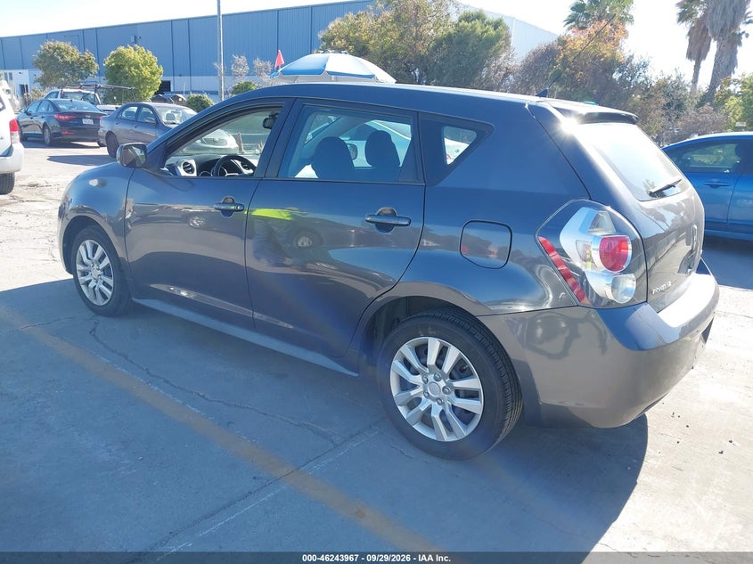 PONTIAC VIBE 2009 VIN 5Y2SP67899Z425857