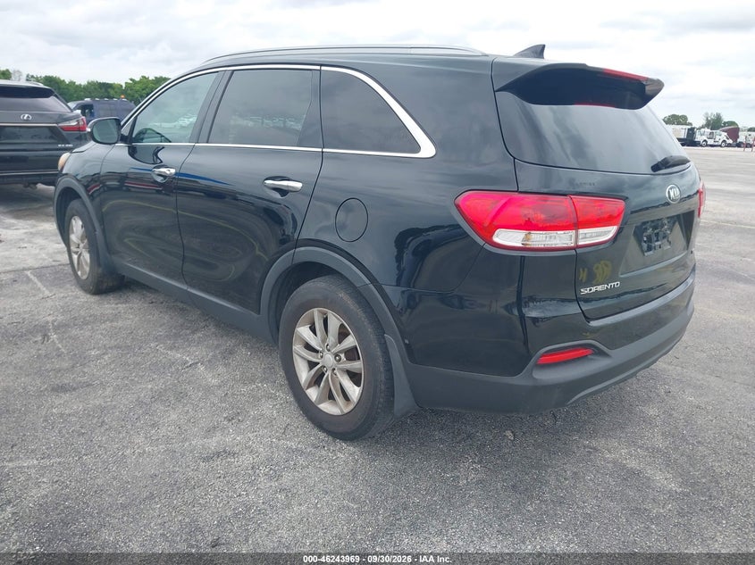 Vin: 5xypg4a37gg057245, lot: 46743963, kia sorento 2.4l lx 20163