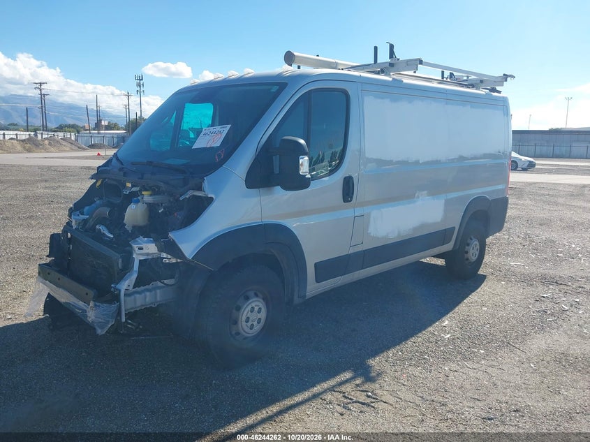 Vin: 3c6lrvag8pe523612, lot: 46744286, ram promaster 1500 low roof 136 wb 20232
