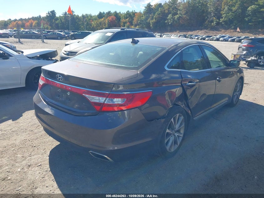 Vin: kmhfg4jg6ga529493, lot: 46744289, hyundai azera 20164