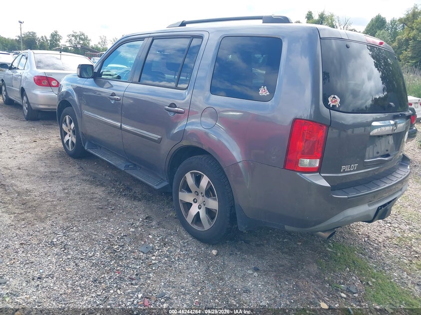 Vin: 5fnyf4h90fb059426, lot: 46744290, honda pilot touring 20153