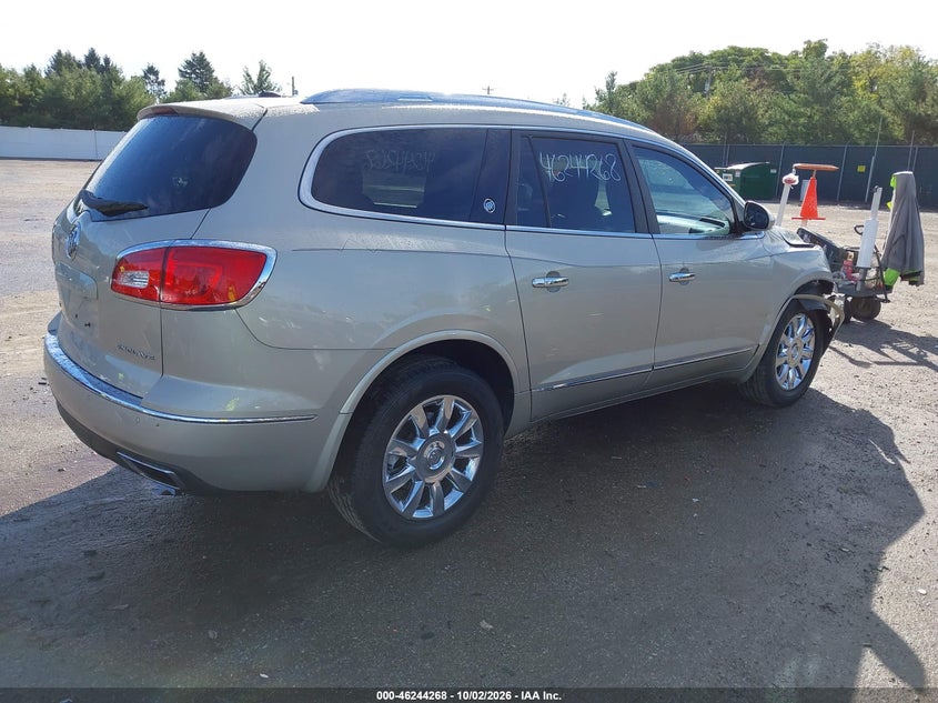 Vin: 5gakrbkd8ej335861, lot: 46744294, buick enclave leather 20144