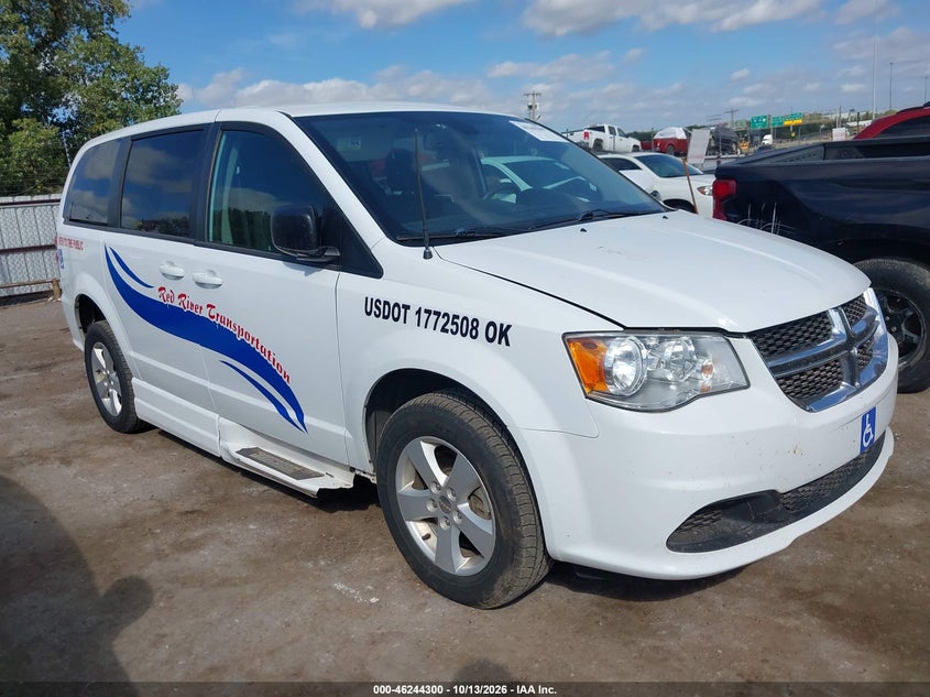Vin: 2c4rdgbg1jr364126, lot: 46744326, dodge grand caravan se 20181