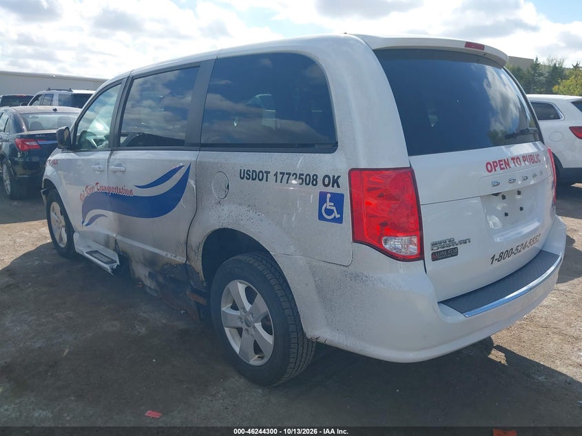 Vin: 2c4rdgbg1jr364126, lot: 46744326, dodge grand caravan se 20183