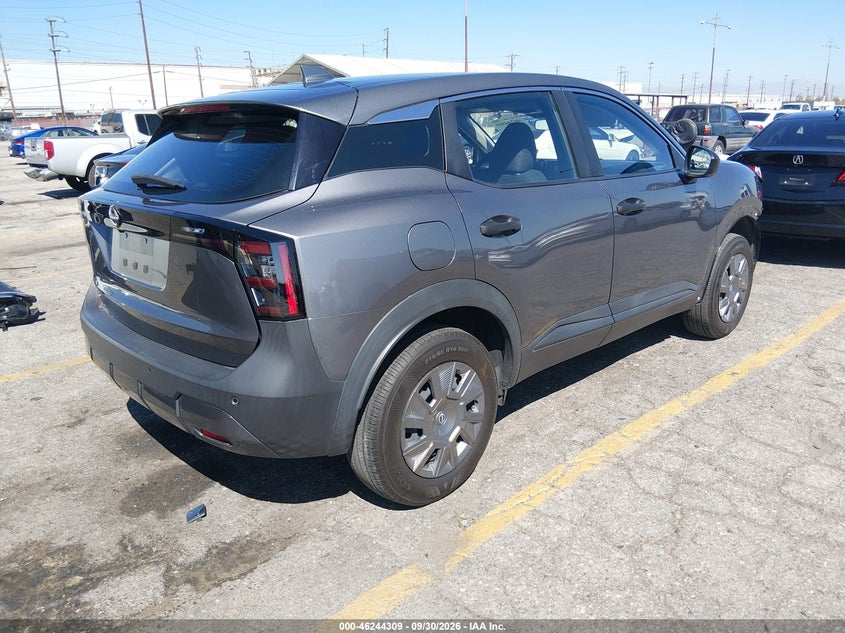 Vin: 3n8ap6ba5sl378205, lot: 46744334, nissan kicks s fwd 20254