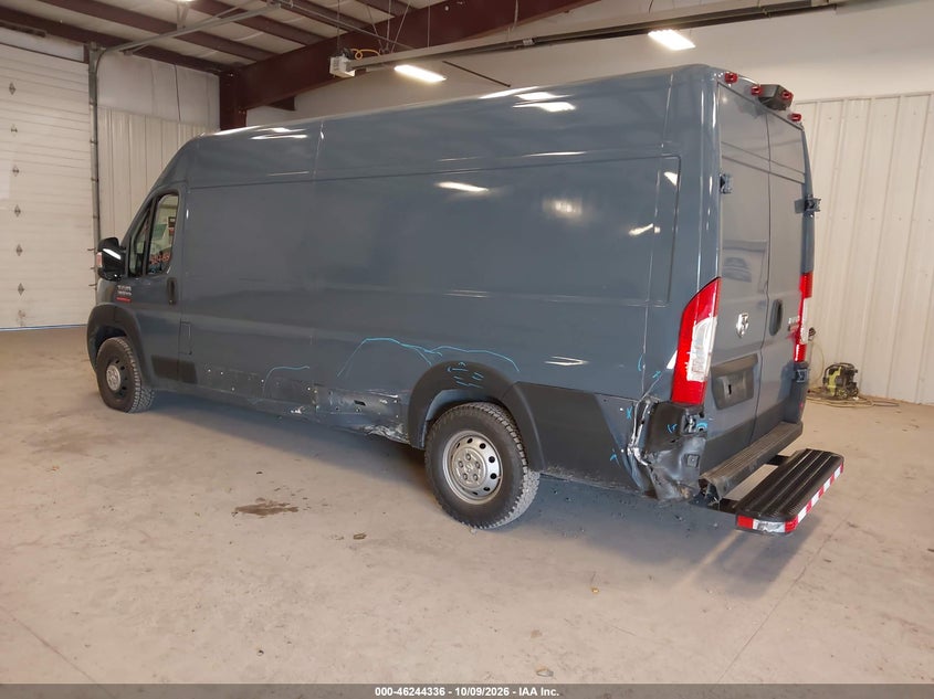 Vin: 3c6urvjg9ke551321, lot: 46744361, ram promaster 3500 cargo van high roof 159 wb ext 20193