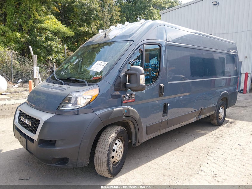 Vin: 3c6urvjg7le107131, lot: 46744370, ram promaster 3500 cargo van high roof 159 wb ext 20202