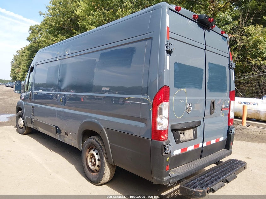 Vin: 3c6urvjg6le108741, lot: 46744372, ram promaster 3500 cargo van high roof 159 wb ext 20203