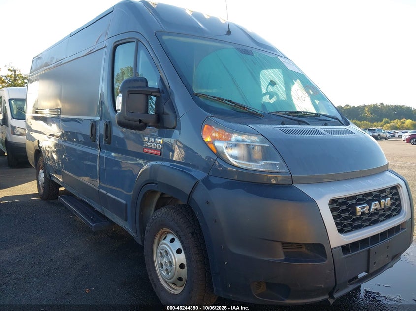Vin: 3c6urvjg3le117039, lot: 46744376, ram promaster 3500 cargo van high roof 159 wb ext 20201