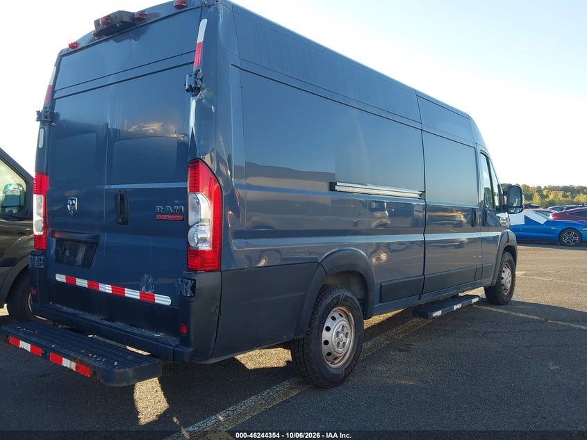 Vin: 3c6urvjg0le124725, lot: 46744379, ram promaster 3500 cargo van high roof 159 wb ext 20204
