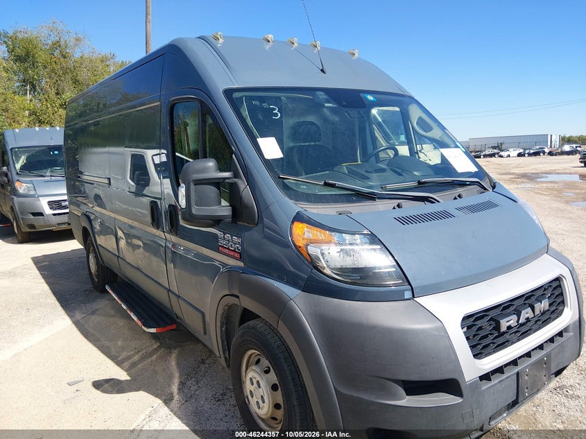 Vin: 3c6mrvjgxme579339, lot: 46744386, ram promaster 3500 cargo van high roof 159 wb ext 2021 img_1