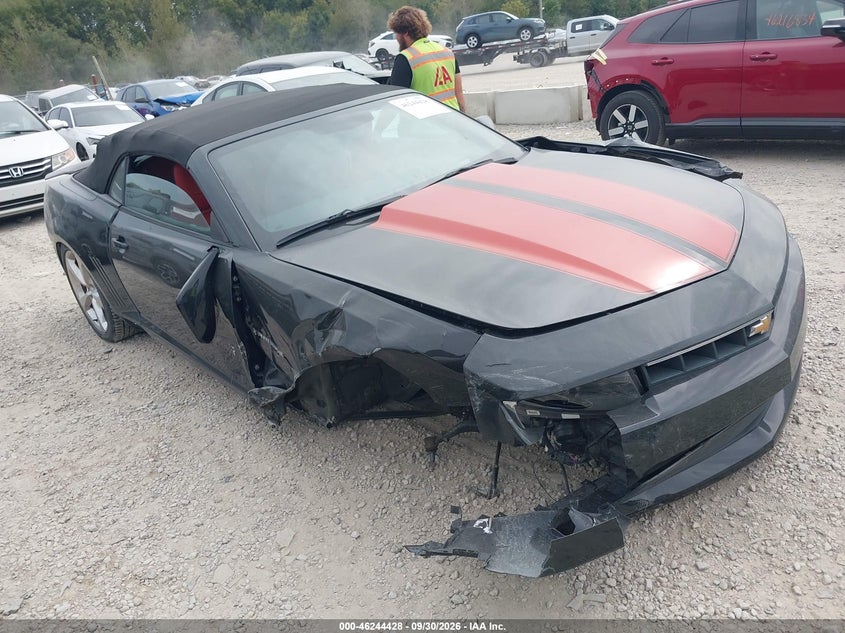 Vin: 2g1fc3d38e9147616, lot: 46744454, chevrolet camaro 2lt 20141