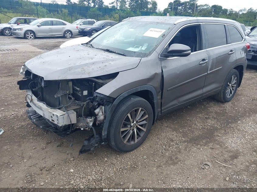 Vin: 5tdjzrfh6hs465533, lot: 46744485, toyota highlander xle 20172