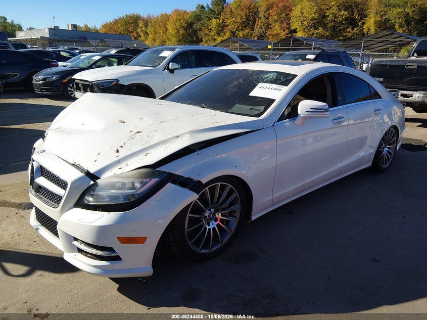 2014 Mercedes-Benz Cls 550 4Matic, Удар спереди, IAAI, VIN WDDLJ9BB5EA096129 — фото 2