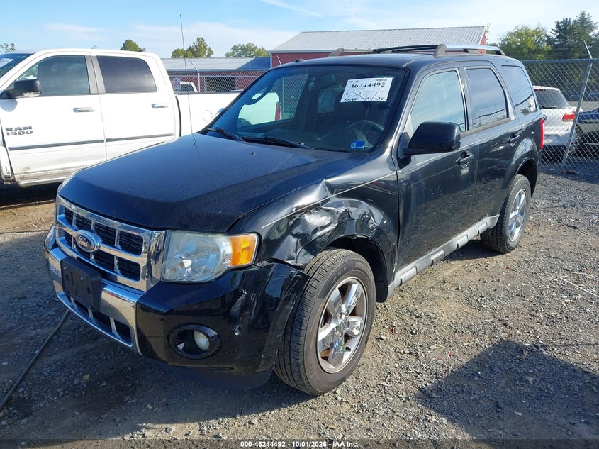 Vin: 1fmcu0eg0akd01876, lot: 46744519, ford escape limited 20102