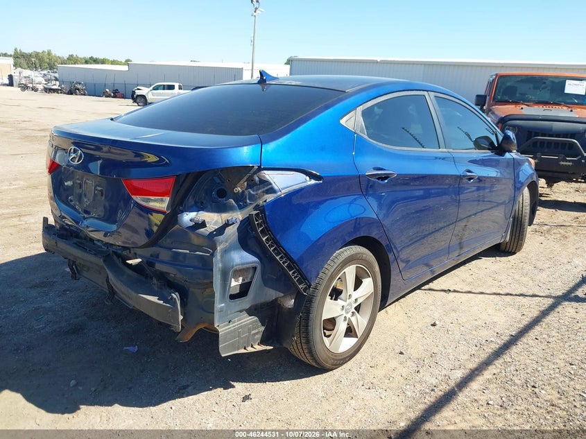 Vin: kmhdh4ae3du868757, lot: 46744557, hyundai elantra gls 20134