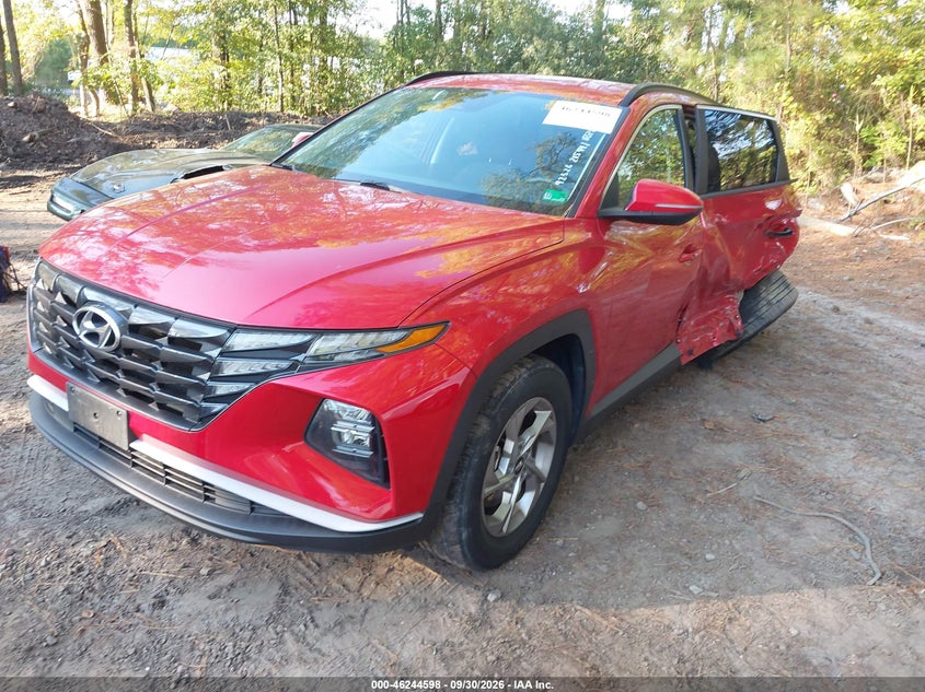 2022 Hyundai Tucson Sel, Left Rear, IAAI, VIN 5NMJBCAE3NH084249 — photo 2