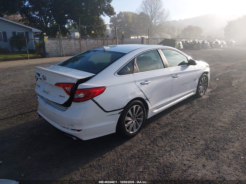 Vin: 5npe34af3hh543512, lot: 46744637, hyundai sonata sport 20174