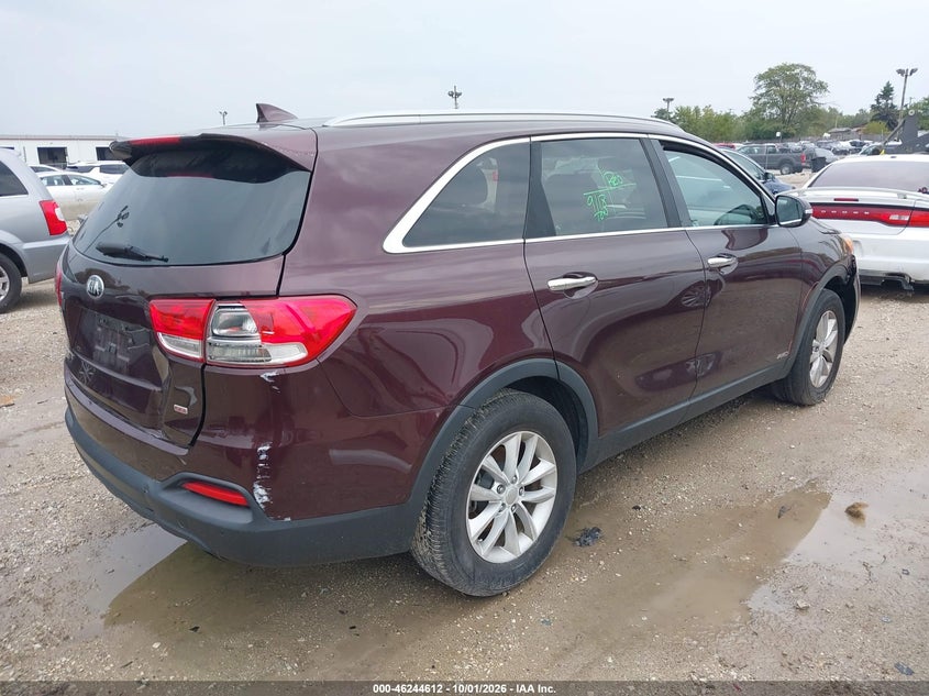 Vin: 5xypgda39gg149599, lot: 46744638, kia sorento lx 20164