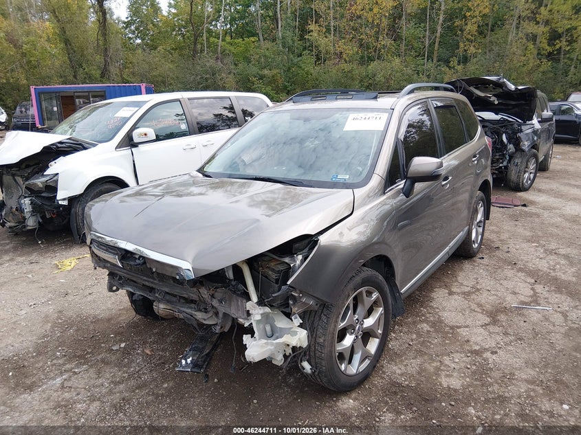 2017 Subaru Forester 2.5I Touring, Удар спереди, IAAI, VIN JF2SJATC8HH415373 — фото 2