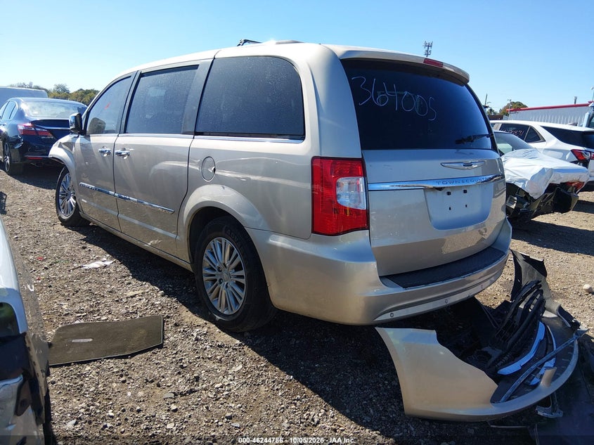 Vin: 2c4rc1cg5er364005, lot: 46744812, chrysler town & country touring-l 30th anniversary 20143