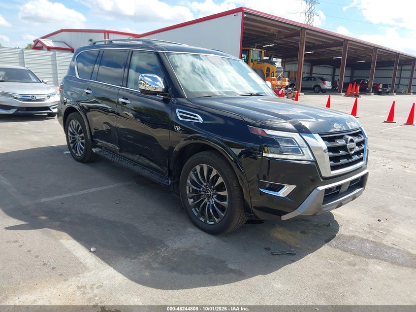 Vin: jn8ay2cd6n9675690, lot: 46744834, nissan armada platinum 4wd 2022 img_1