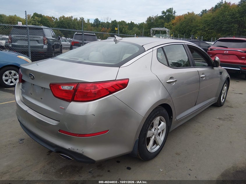 Vin: knagm4a73f5587101, lot: 46744859, kia optima lx 20154