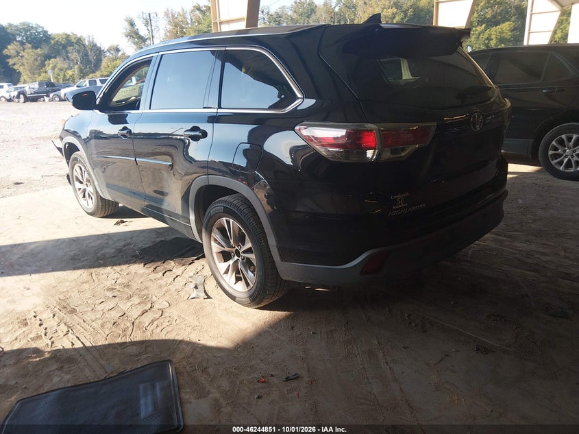 Vin: 5tdkkrfh5fs065047, lot: 46744877, toyota highlander xle v6 20153