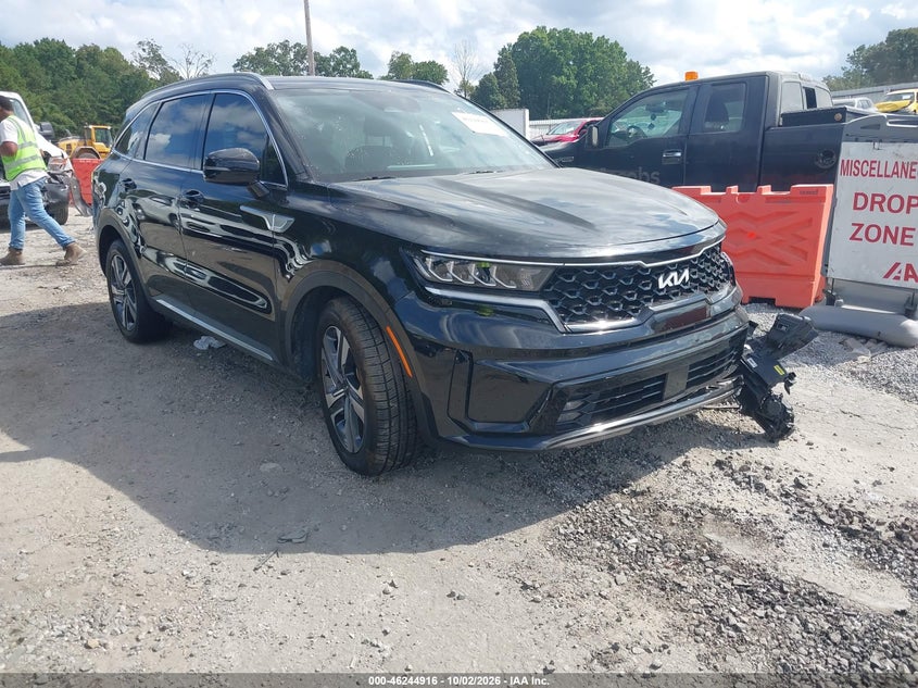 Vin: kndrhdlg6p5222149, lot: 46744942, kia sorento hybrid ex 2023 img_1