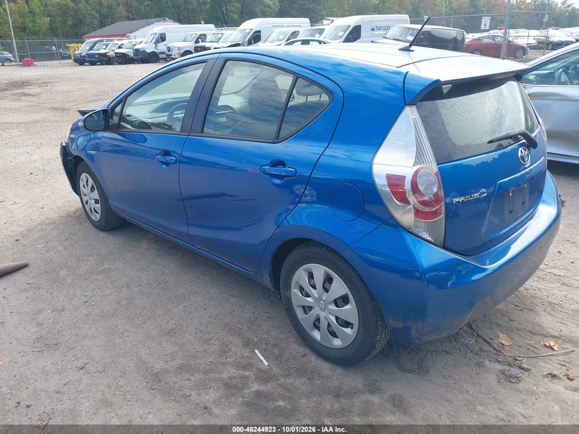 Vin: jtdkdtb38e1557956, lot: 46744949, toyota prius c two 20143