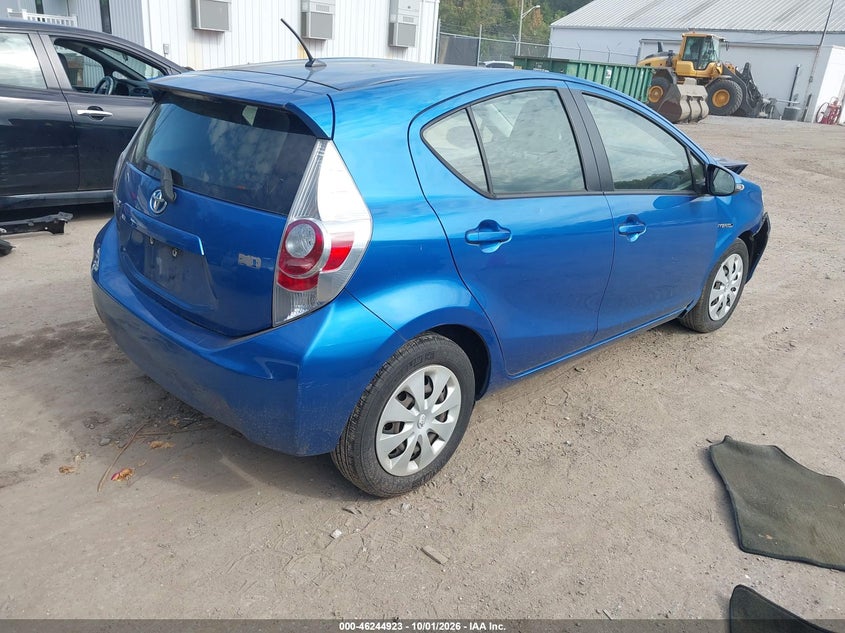 Vin: jtdkdtb38e1557956, lot: 46744949, toyota prius c two 20144