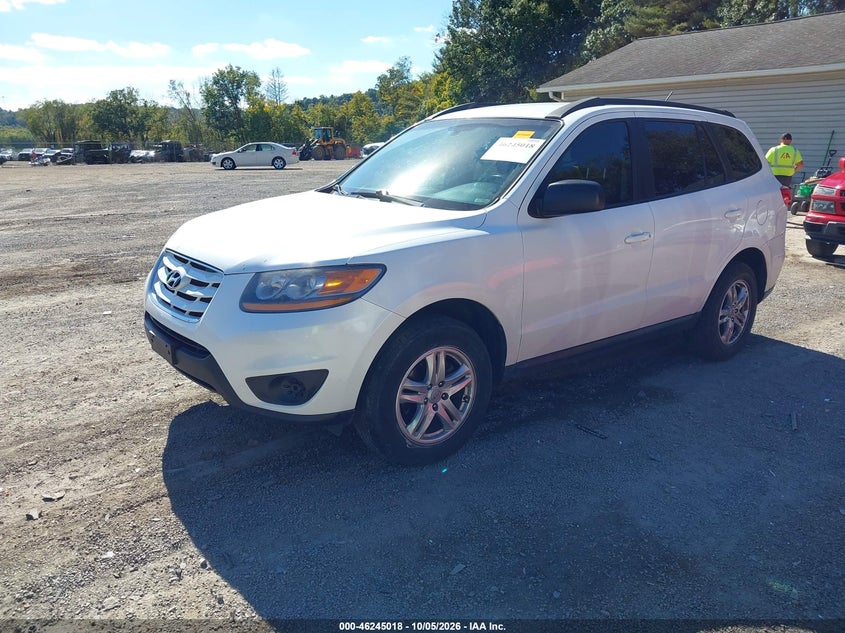2011 Hyundai Santa Fe Gls V6, Left Rear, IAAI, VIN 5XYZGDAGXBG021053 — photo 2