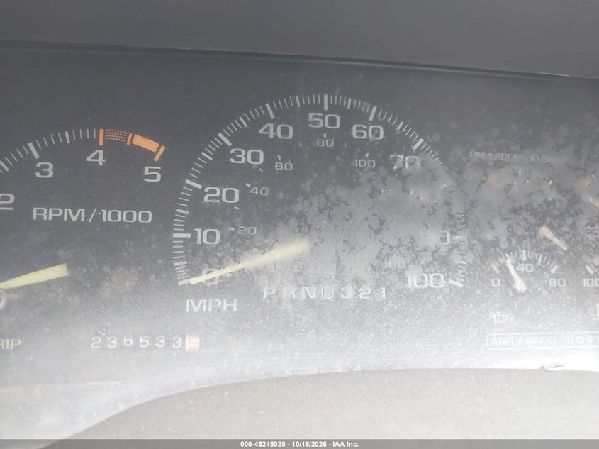 CHEVROLET GMT-400 1995 VIN 2GCEC19K4S1304205