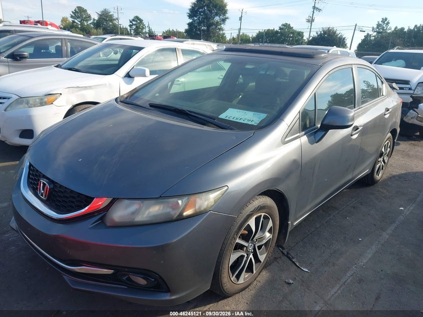 HONDA CIVIC 2013 VIN 19XFB2F96DE043664