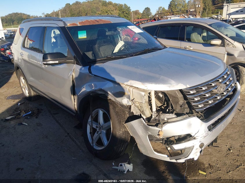 Vin: 1fm5k8d88hgb88246, lot: 46745189, ford explorer xlt 20171