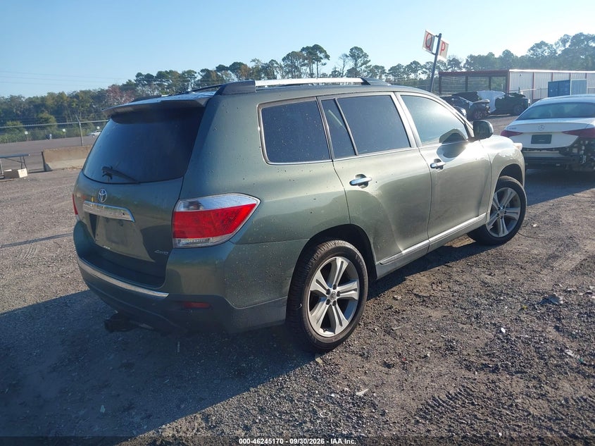 Vin: 5tddk3eh5cs096348, lot: 46745196, toyota highlander limited v6 20124