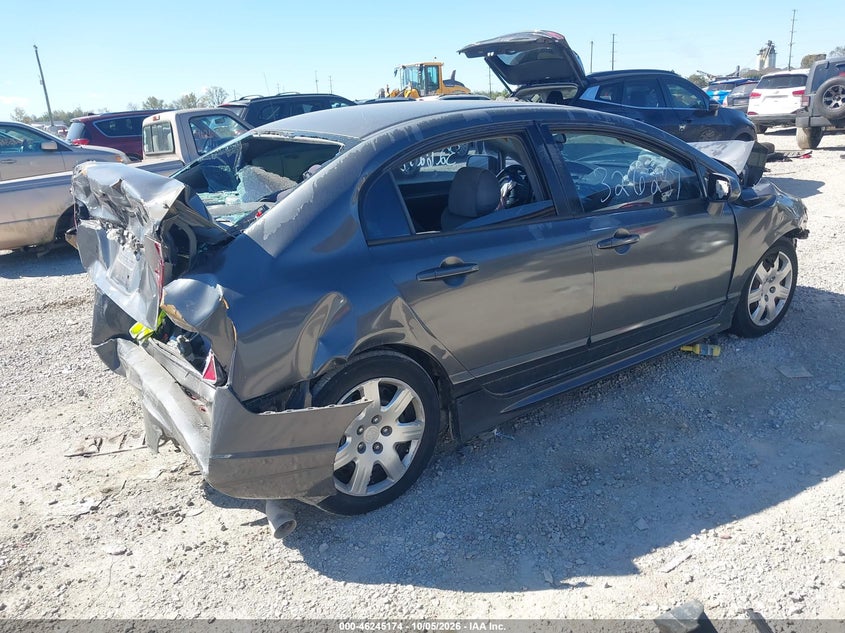 Vin: 2hgfa1f51ah326257, lot: 46745200, honda civic lx 20104