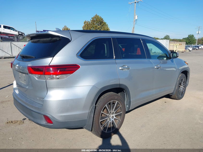 Vin: 5tdjzrfh1hs361662, lot: 46745223, toyota highlander se 20174