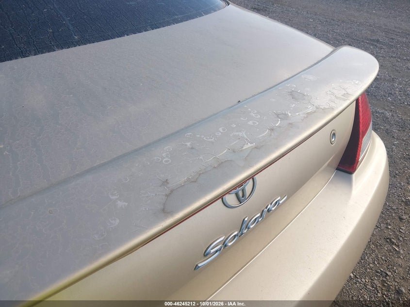 TOYOTA CAMRY SOLARA 2000 VIN 2T1CF22P5YC402664