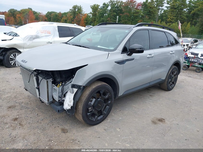 2025 Kia Sorento X-Line Ex, Front End, IAAI, VIN 5XYRHDJF4SG393833 — photo 2